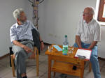 G. Rohde und W. Geppert im Gespräch